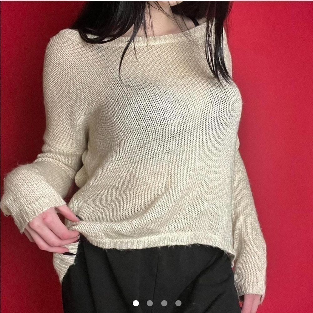 Casual cream sweater 🤍🤍​​​​​​​​​​​​​​​​​​​​​​​​​